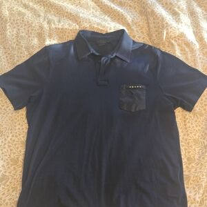 Prada Navy Polo Shirt